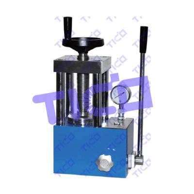 China 15T Coin Cell Lab Equipment Single Punch Hydraulic Tablet Press Machine for sale