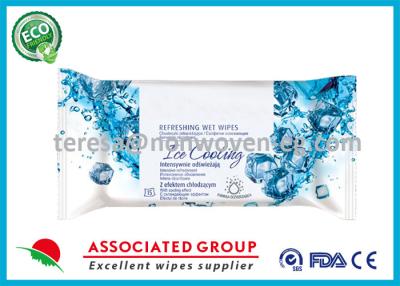 China Lemon Scented Antibacterial Hand Wipes Refreshing Facial Wipes For Sports for sale