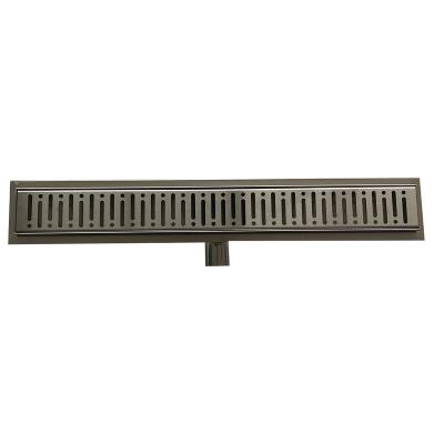 China Modern 304 Stainless Steel Side Outlet Linear Shower Drain Channel for sale