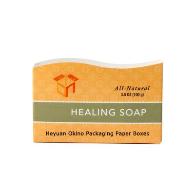 China Recyclable Wholesale Custom Printing White Paper Cardboard Box Half Box Special Soap Bar Packaging Display Boxes for sale
