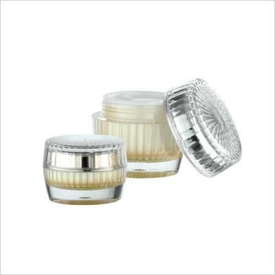 Cina Il tamburo cosmetico doppio del barattolo modella il barattolo crema acrilico vuoto del barattolo di plastica del barattolo 15g 30g 50g della crema in vendita