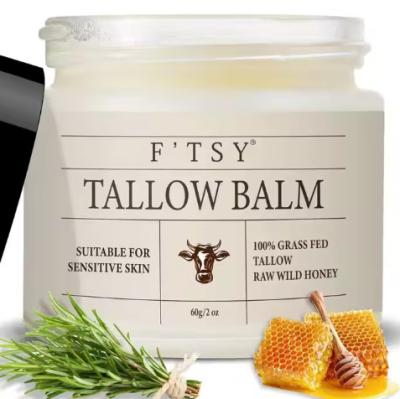China Marca Privada Cuidados da Pele Mel Natural Talão Carne Bovina Hidratante Facial Vitamina E Orgânica Hidratante Talão Bálsamo Creme Facial Loção à venda