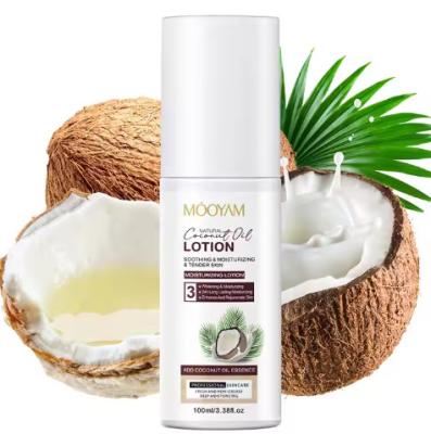 China Óleo de coco Loção facial hidratante hidratante completamente bloqueia a umidade para a pele Marca privada OEM 100ml MOOYAM Loção facial à venda