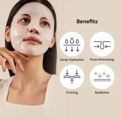 Chine Masque hydratant au collagène un masque hydrogel facial contenant du collagène de faible poids moléculaire pour des effets de raffermissement et d'hydratation à vendre