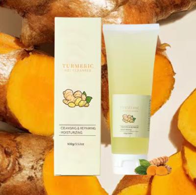 China Tumor Hidratante Cuidados da Pele Lava Facial Orgânica Cúrcuma Lava Facial Profunda Limpeza Controle de Óleo Gel de Cúrcuma Limpeza à venda