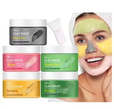 China Vitamin C Organic Rose Dead Sea Clay Mud Mask for Face and Body Deep Skin Cleanser Facial Black Mask Purifying for sale