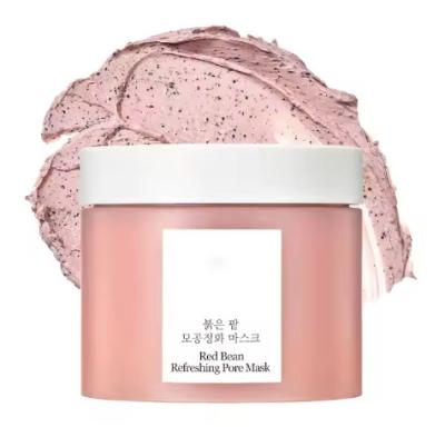 Chine OEM ODM Marque privée Coréenne Vente à chaud de haricots rouges Masque rafraîchissant des pores Nettoyage en profondeur Masque d'argile de peau délicate à vendre
