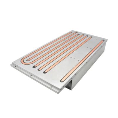 China Fabrikmaßnahme Hochpräzisions-Aluminium-Skived-Finnen-Wärmesink mit Wärmepipe für Inverter-Ausrüstung zu verkaufen