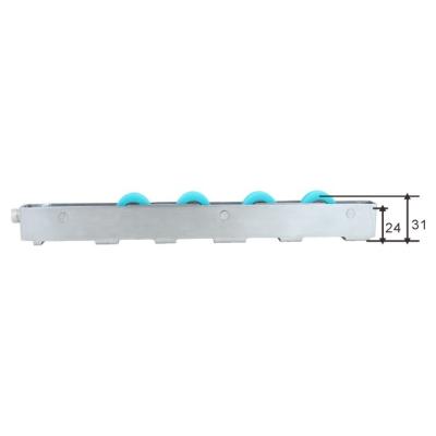 China Modern Roller Manufacturer Window Sliding Pulley 4 Nylon Wheel Balcony Door Roller Stainless Bearing Upvc Glass Accessories for sale