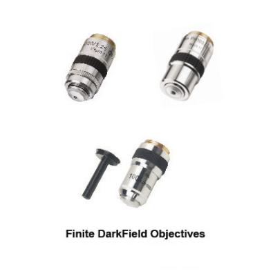 China 100X Dark field plan achromatic objectives with Iris diaphragm for sale