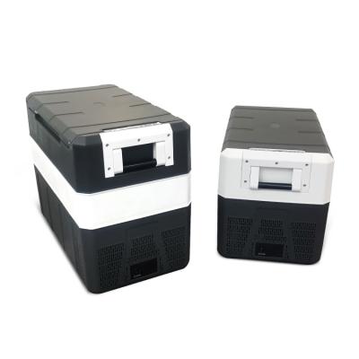 China New Model PP 35L Compressor Car Mini Fridge Freezer Camping Cooler Box 12v 24v 220v Freeze One Mini for sale