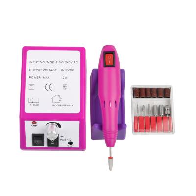 China 110V-240V High Speed 20pcs/ctn EU/US/UK/AU Electric Nail Drill Machine Nail Drill Bits High Speed Manicure Tools Nail Polish Machine for sale