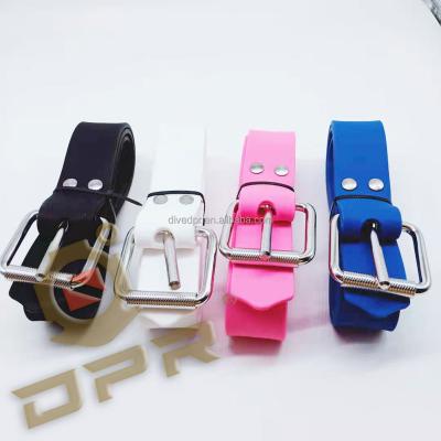 China DPR brand anti UV silicone belt for silicone freediving spearfishing diving belt for sale