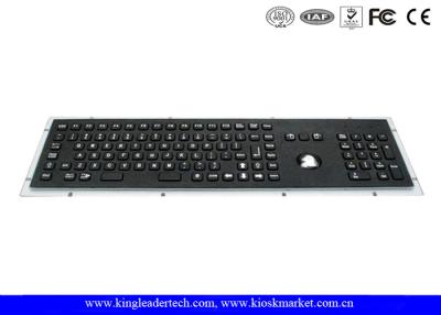 Chine Clavier balayé en métal de noir d'acier inoxydable haut à l'épreuve du vandalisme avec le bâti de panneau de 103 clés à vendre