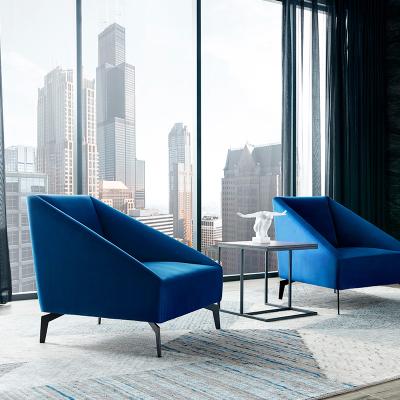 China Modern Minimalist Modern Soft Cloth Chair Velvet Sofa Living Room Sofa Living Room Outlet Nordic Sofa Simple Nordic Sofa for sale
