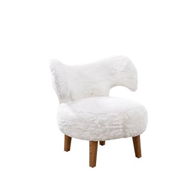 China Modern Nordic Light Luxury Nordic Sofa Single Sofa Chairs Modern Flannel Leisure Chair Sofa Set Living Room Furniture Bedroom Furniture for sale