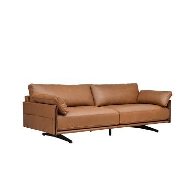 China Nordic Manufacturer Large Modern Living Room Sofa Italian Leather Living Room Sofa for sale