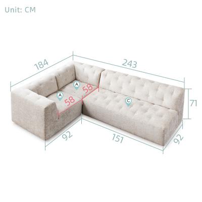 China Source Manufacturer Fabric Sofa Set Living Room Furniture Modular Living Room Sofas for sale