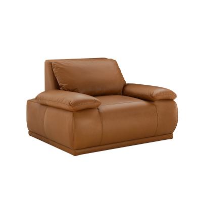 China Modern Luxury Leather Living Room Sofa Chair Furniture Living Room Sofa Manufacturer Soft Source Chair for sale