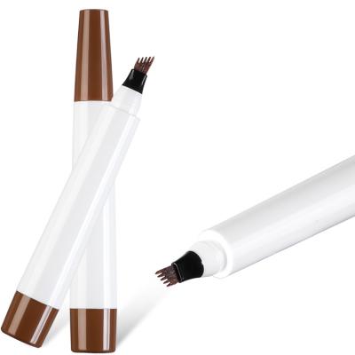 China Lady's Eyebrow Makeup Hot Selling 5 Fork Tip Eyebrow Pencil Eyebrow Pen Tattoo Liquid Eyeliner Tube for sale