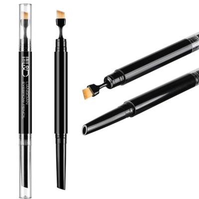 China Eyebrow Makeup Hot Sale High Quality Twist Design Lady Eyebrow Pen 3.0mm Plastic Empty Container With Brush for sale