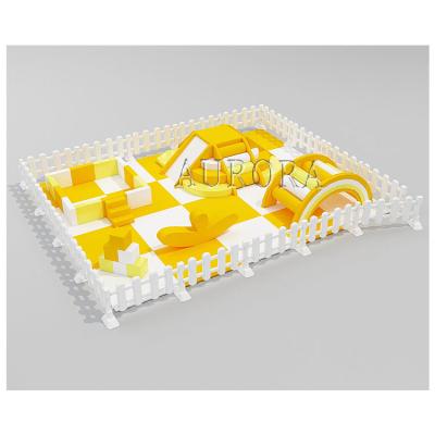 China childrens Orange Kids Soft Play Equipment , Soft Play Slide And Step OEM Logo for sale