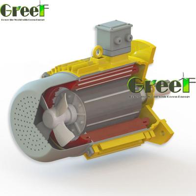 China Gerador de ímã permanente de cor com 3 fases e energia verde sem combustível à venda