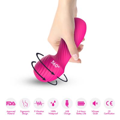 Chine Orgasme clitoridien femelle rechargeable de mamelon d'USB de vibrateur de baguette magique de Mini Portable poids du commerce à vendre