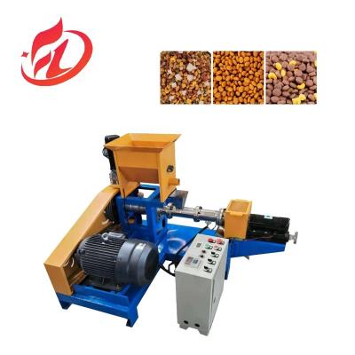 China Automatic Dry Pet Dog Cat Food Pellet Production Extruder Machine dog food pellet making machine for sale