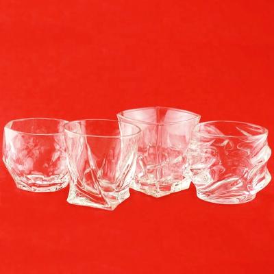 China Unique Food Fashion Design Shape Glass Tea Cup for sale