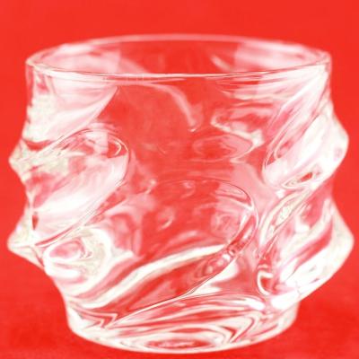 China Beverage Custom Design Unique Shape Double Wall Glass Mug Tea for sale