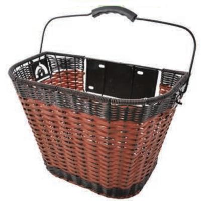 China made in china bulk cheap bicycle spare parts beauty basket for bike wicker bicycle basket to order for sale