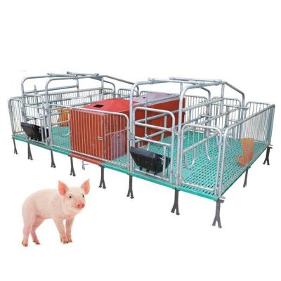 China Pig Hot galvanized animal cage farm equipment sow farrowing bed pig farrow gestation crates for sale