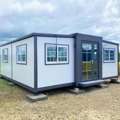 China Butterfly Shape Sandwich Panel Portable Prefabricated Expandable Container House for sale
