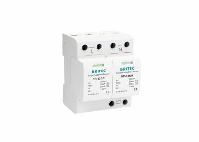 China Type 1 die Rem van de de Schommelingsbescherming van 2P 50kA van het de Apparaten Lage Voltage Klasse I aansteken Te koop