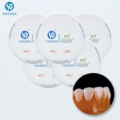 China 98x10mm HT 1250MPA 1530 ℃ Dental Zirconia Blocks for sale