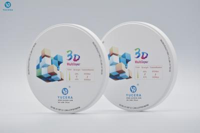 China 3 Maßsteigungs-mehrschichtiger Zirkoniumdioxid-Problock für Zahn-Edelsteine zu verkaufen