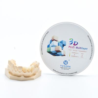 China Ästhetik-färbte mehrschichtiger Zirkoniumdioxid-Disketten-Selbst 3D Pro-CFDA für 1500℃ zu verkaufen