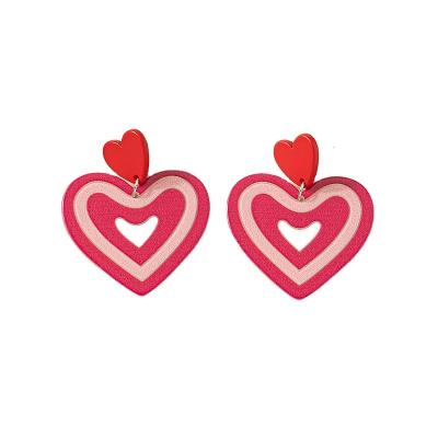 China Wholesale Romantic Women's Creative High Quality Stud Earrings Cute Heart Shape Stud Earring for sale