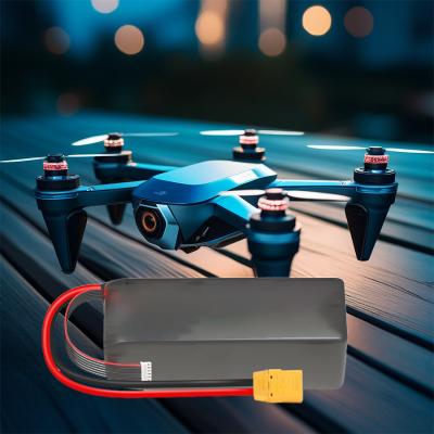 China LiPo 6S 22.2V 27Ah 10C Semi Solid State Cargo UAV Drone VTOL RC Lithium ion Battery for sale