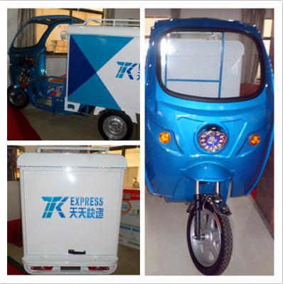 China Do triciclo bonde semi próximo da entrega do azul veículo de transporte expresso à venda