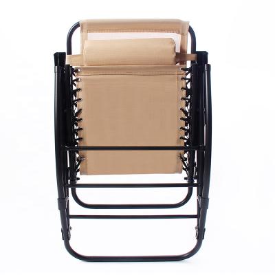 China Portable Lounger Recliners Foldable Rocking Chair Folding Outdoor Rocking Chairs For Adults for sale