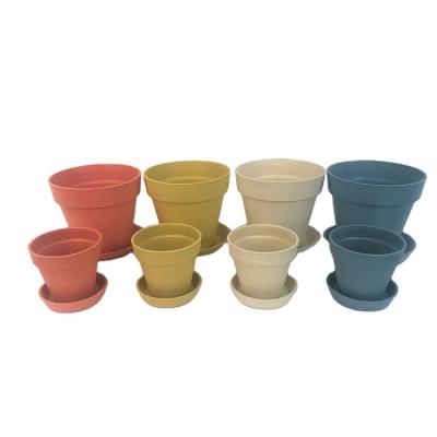 China CLASSIC wholesale china garden plant cute milky white plastic flower pots for sale for sale