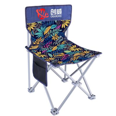 China Waterproof CWFC01 High Quality Cheap Portable Outdoor Folding Chair Armless Fishing Camping Chair for sale