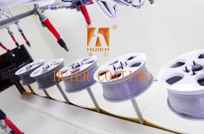 China Electromagnetic Induction Melting Furnace Electrostatic Painting Line For Aluminum Wheel Production for sale