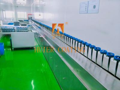 中国 技術革新 電気静止塗料ライン 塵のないプラスチック噴霧とインテリジェント制御を1つに 販売のため