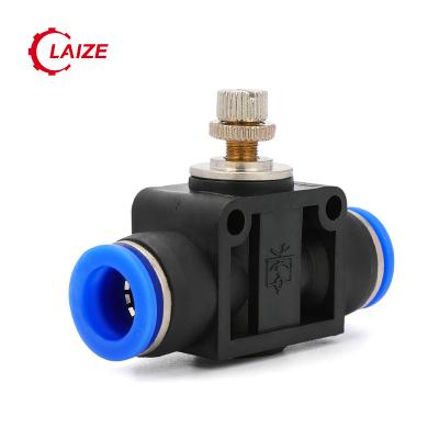 China Connect Pipes Plastic Pneumatic SA Speed Control And Pipeline Throttle Fitting For Pipe Connection for sale