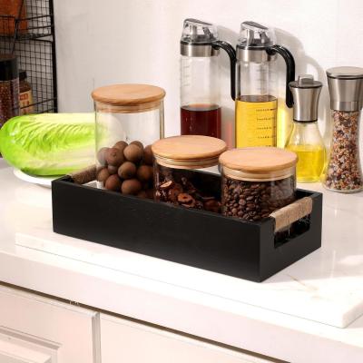 China Customized high quality black durable storage basket Toiletries storage basket for sale