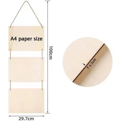 China Hot-selling Wooden Hanging Board Kids' DIY Hand Painting and Coloring Kindergarten Creative Decor Materia for sale
