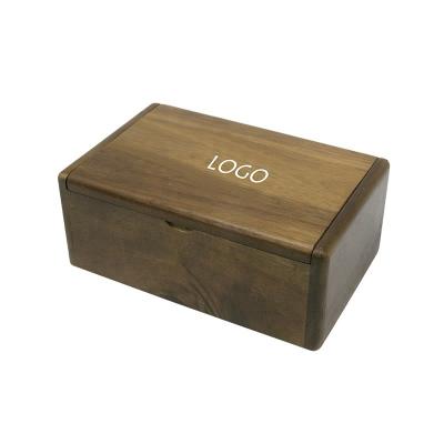 China Wooden Watch Box Handicraft Box With Metal Hinge And Magnet(Retro Color) for sale